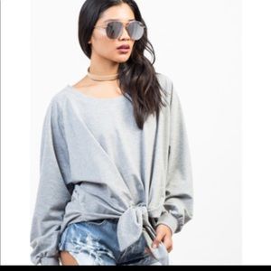 Oversized fit Tie front sweater  Dash